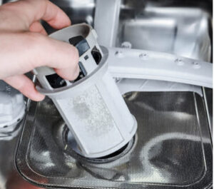 filtr dopływu wody w zmywarce