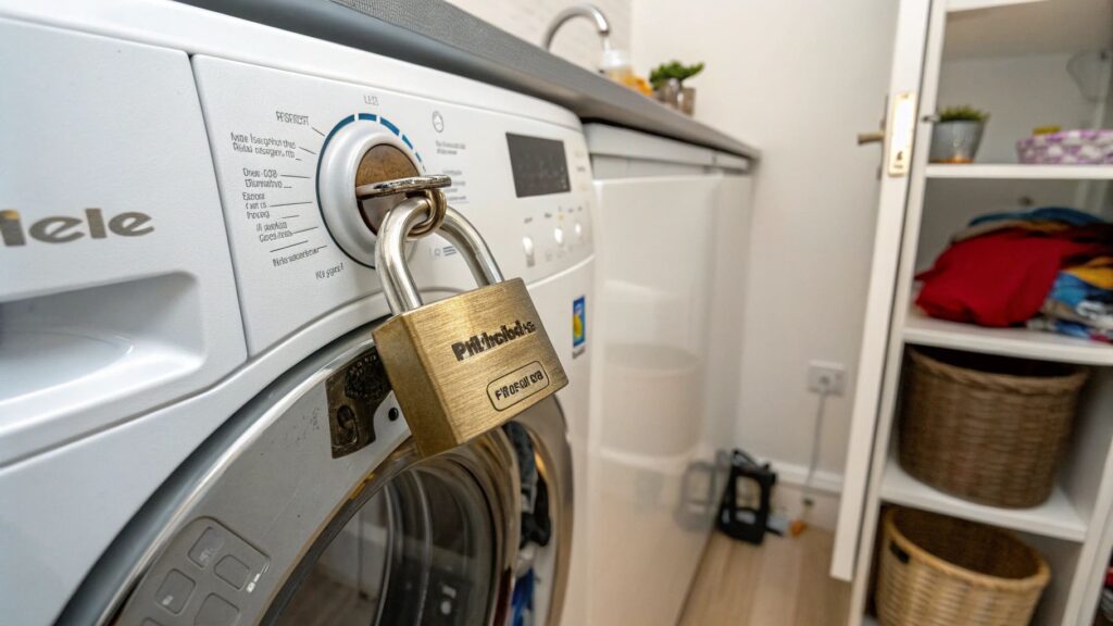 zepsuta blokada drzwi w pralce
