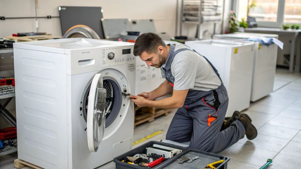 zepsuta blokada drzwi w pralce