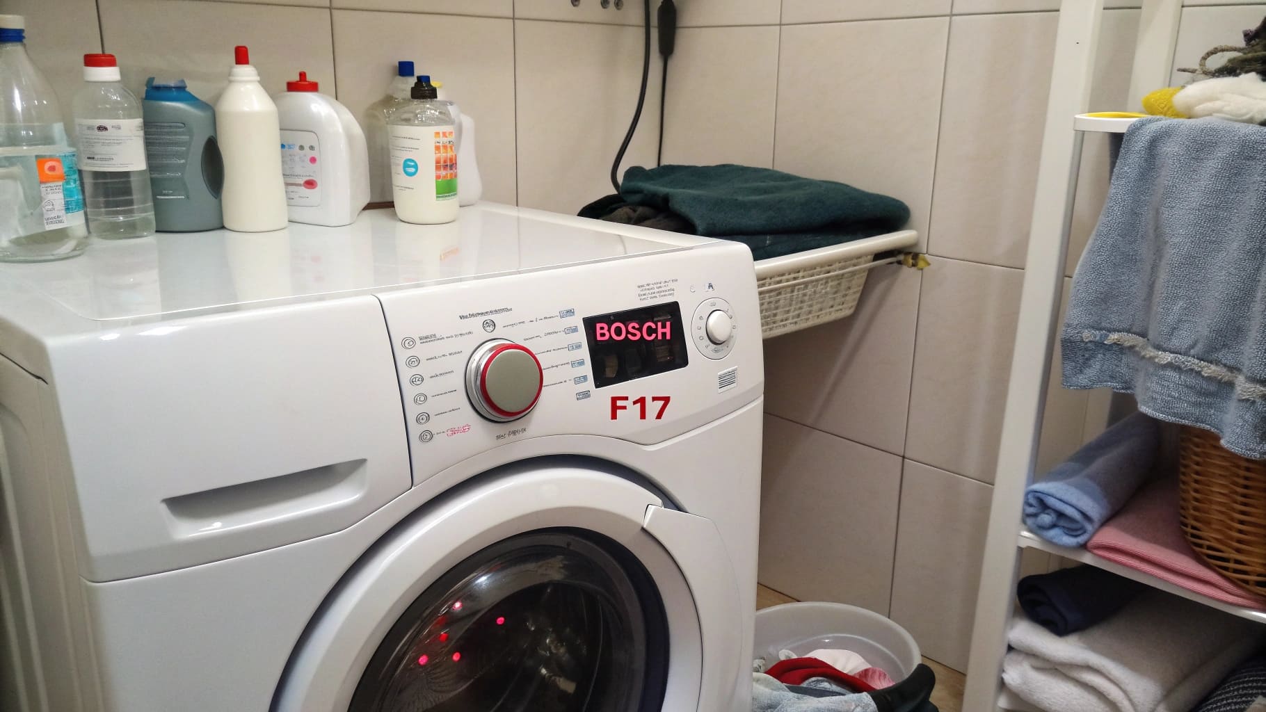 pralka bosch błąd f17